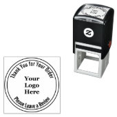 Tampon Auto-encreur Merci Veuillez laisser un commentaire Logo d'entre (En situation)