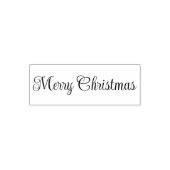 Tampon Auto-encreur Merry Christmas Script Text Template (Design)