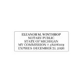 Tampon Auto-encreur Michigan Notary Public (Design)