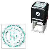 Tampon Auto-encreur Mignonne Main Glissée Enregistrer Le Faire-part Ma (En situation)