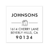 Tampon Auto-encreur Mignonne New House Newlyted Adresse de retour Timb (Design)