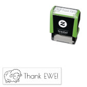 Tampon Auto-encreur Mignonne Petite Mouton Merci Ewe (Toi) (En situation)