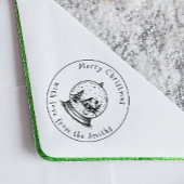 Tampon Auto-encreur Mignonne Snowman dans le Globe des neiges Joyeux N