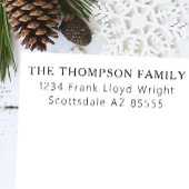 Tampon Auto-encreur Mini Élégant Noël Simple Adresse de retour