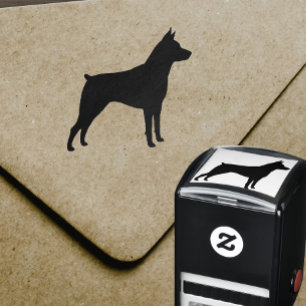 Tampon Auto-encreur Miniature Pinscher Chien race Silhouette
