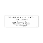 Tampon Auto-encreur Minimal Black White Script Lash (Design)