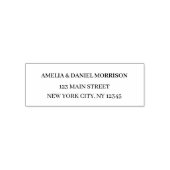 Tampon Auto-encreur Minimal de typographie moderne Adresse de retour (Design)