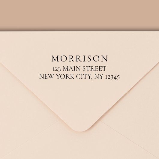 Tampon Auto-encreur Minimal de typographie moderne Adresse de retour