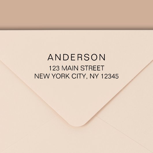 Tampon Auto-encreur Minimal de typographie moderne Adresse de retour