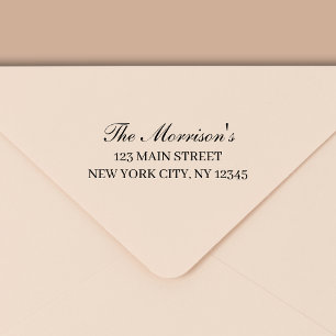 Tampon Auto-encreur Minimal de typographie moderne Adresse de retour