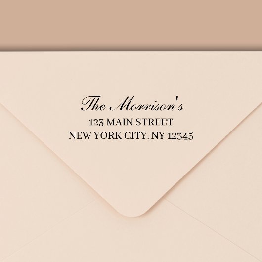 Tampon Auto-encreur Minimal de typographie moderne Adresse de retour