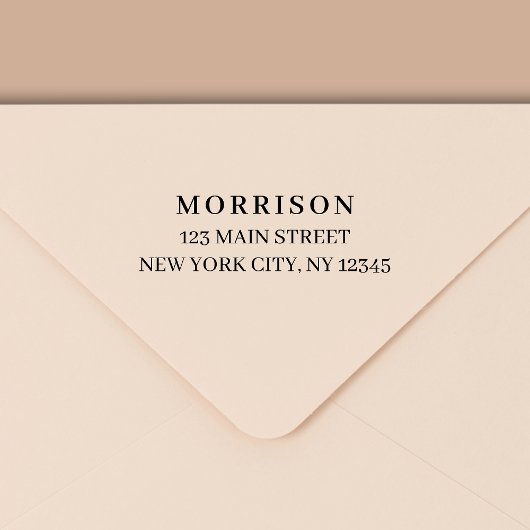 Tampon Auto-encreur Minimal de typographie moderne Adresse de retour