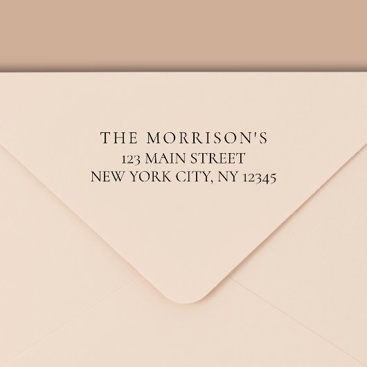 Tampon Auto-encreur Minimal de typographie moderne Adresse de retour