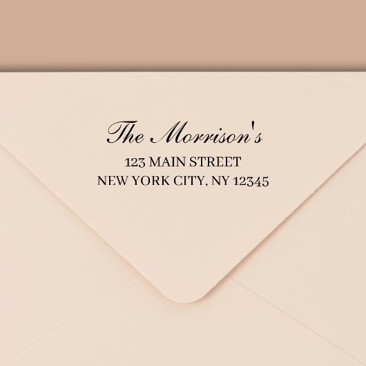 Tampon Auto-encreur Minimal de typographie moderne Adresse de retour