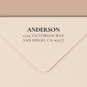 Tampon Auto-encreur Minimal de typographie moderne Adresse de retour