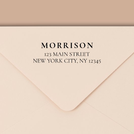 Tampon Auto-encreur Minimal de typographie moderne Adresse de retour