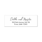 Tampon Auto-encreur Minimal moderne Mariage Adresse de retour (Design)