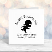 Tampon Auto-encreur Minuscule Ninja Arch Adresse