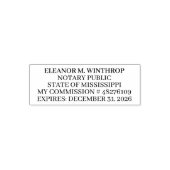 Tampon Auto-encreur Mississippi Notary Public  (Design)