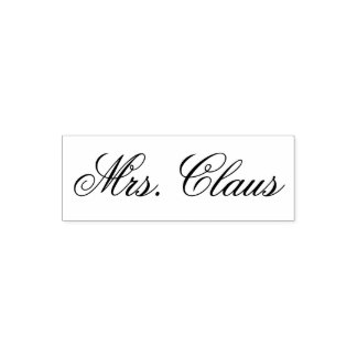 Tampon Auto-encreur Mme Claus (Femme Père Noël) Signature