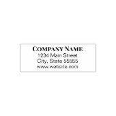 Tampon Auto-encreur Modèle d'adresse de retour du site Web de nom d'en (Design)