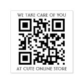 Tampon Auto-encreur Modèle de code QR avec texte (Design)