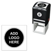 Tampon Auto-encreur Modèle de conception de logo d'entreprise (En situation)