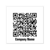 Tampon Auto-encreur Modèle de nom commercial du code QR (Design)