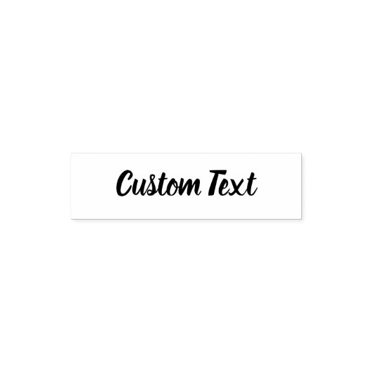 Tampon Auto-encreur Modèle de script de texte personnalisé simple (Design)