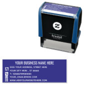 Tampon Auto-encreur Modèle de tampon auto-encastré couleur de l'adress (En situation)