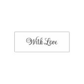 Tampon Auto-encreur Modèle de texte de script avec amour (Design)