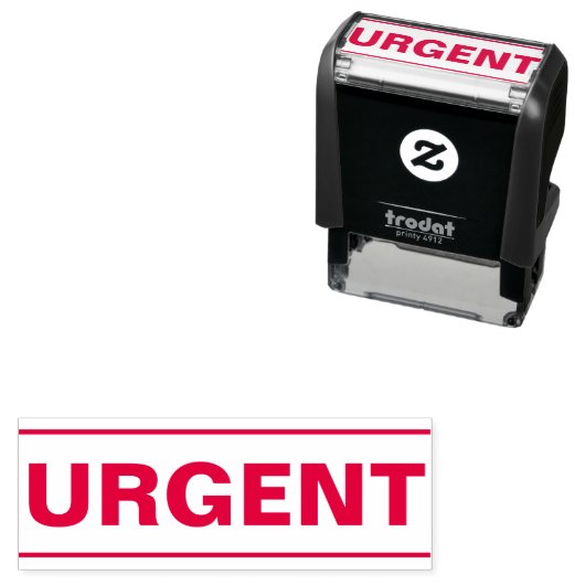 Tampon Auto-encreur Modèle de texte urgent (En situation)