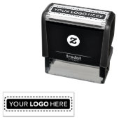 Tampon Auto-encreur Modern Company Logo - Custom Sellf-Inking Stamp (En situation)