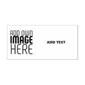 TAMPON AUTO-ENCREUR  MODERN EDITABLE SIMPLE WHITE IMAGE TEXT TEMPLATE (Design)