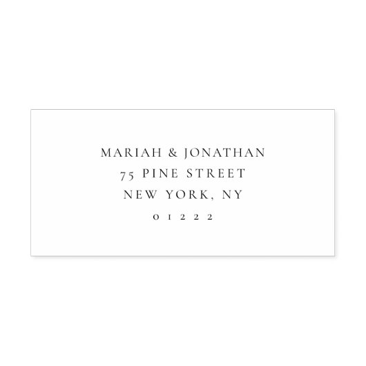 Tampon Auto-encreur Modern Elegant Couples Return Address (Design)