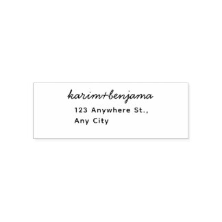 Tampon Auto-encreur Modern Minimalist with Script Name | Custom