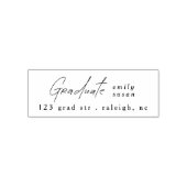 Tampon Auto-encreur Modern Script Photo Graduate  (Design)