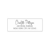 Tampon Auto-encreur Modern Script Professional Adresse de retour perso (Design)