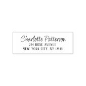 Tampon Auto-encreur Modern Script Professional Adresse de retour perso (Design)