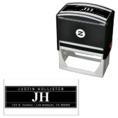 Tampon Auto-encreur Moderne Gras Professionnel | Adresse de Retour (En situation)