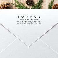 Moderne minimaliste JOYFUL Noël Adresse de retour