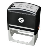 Tampon Auto-encreur Moderne Poinsettia & Verdure | Noël (Produit)