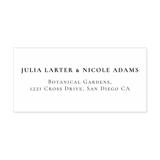 Tampon Auto-encreur Moderne Romantique Élégant Mariage de couronne flo (Design)