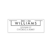 Tampon Auto-encreur Moderne | Timbre d'adresses personnalisé (Design)