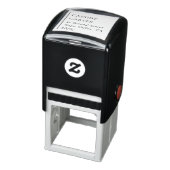 Tampon Auto-encreur Moins de typographie moderne Nom et adresse de ret (Produit)