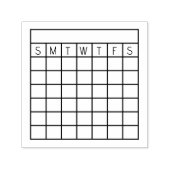 Tampon Auto-encreur Mois Habit Tracker, Timbre Calendrier, journal Rub (Design)