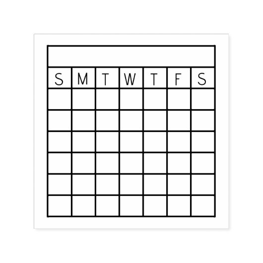 Tampon Auto-encreur Mois Habit Tracker, Timbre Calendrier, journal Rub (Design)