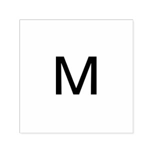 Tampon Auto-encreur Monogramme ajouter le nom lettre initiale simple