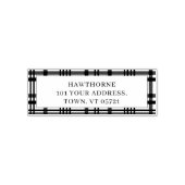 Tampon Auto-encreur Monogramme classique Simple Nom de l'adresse de re (Design)