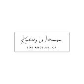 Tampon Auto-encreur Monogramme de script de signature chic (Design)